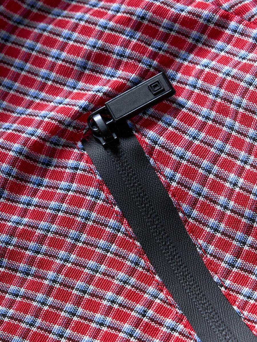 STYNVO Jaqueta casual masculina com capuz e zíper, de manga longa, em cores contrastantes e corte folgado