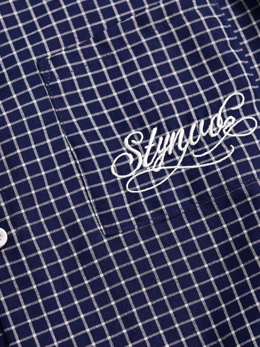 STYNVO 2 Peças/Conjunto Camisa de Manga Curta com Zíper Casual Masculina e Conjunto de Shorts com Cordão