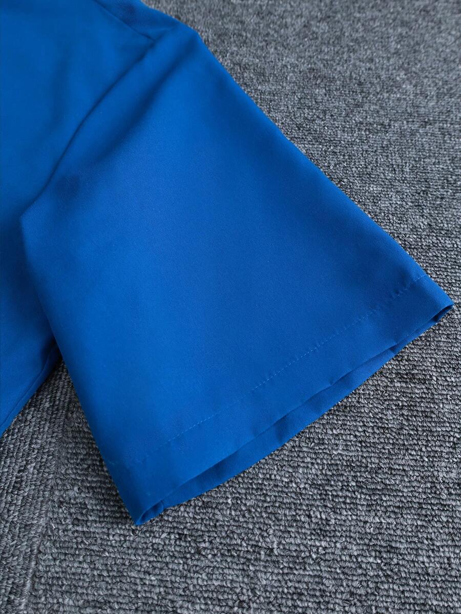 STYNVO Camisa Casual Masculina Listrada com Bordado de Letra, Verão