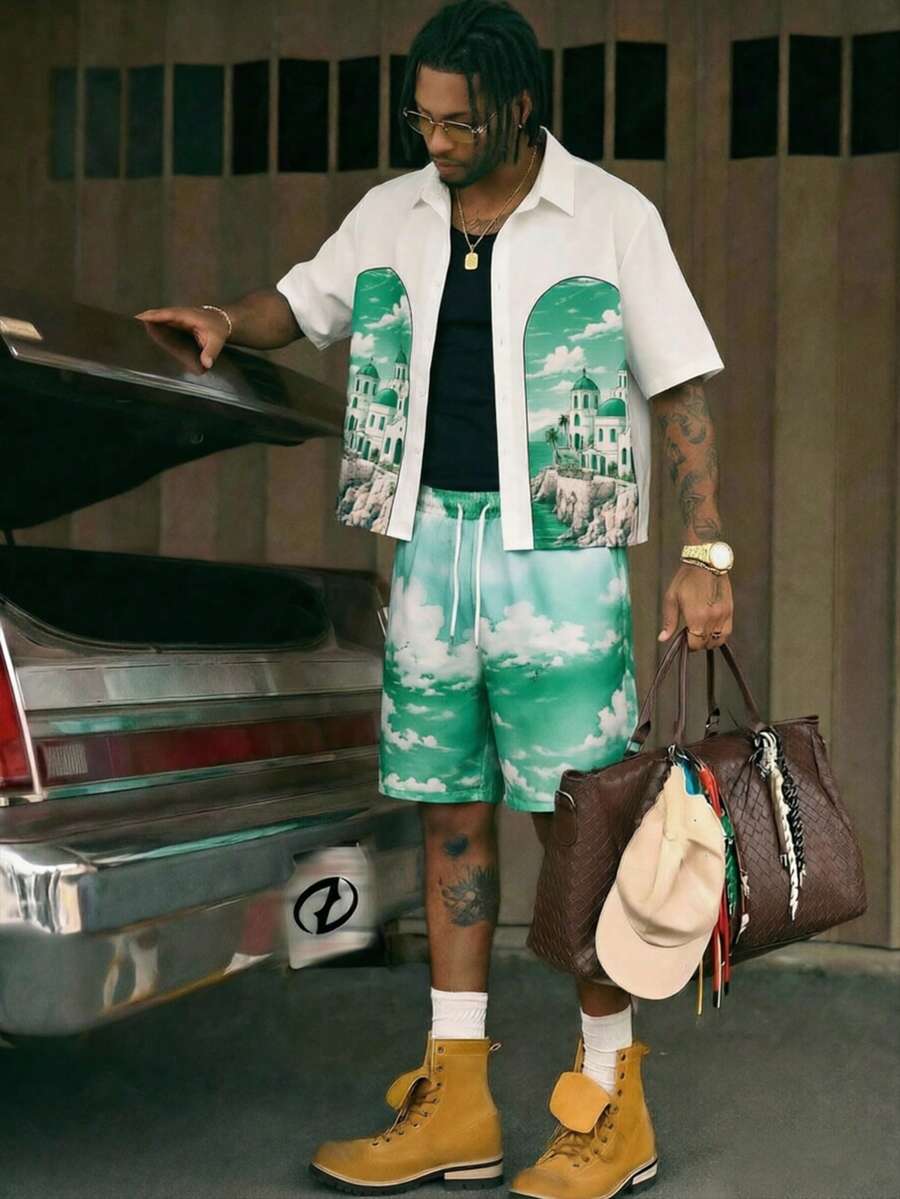 Conjunto Oversized Masculino Estampado STYNVO Urban Nomad