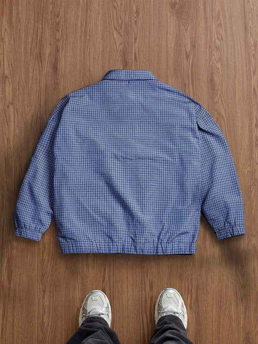 STYNVO Jaqueta de Manga Longa Minimalista Estampada Masculina
