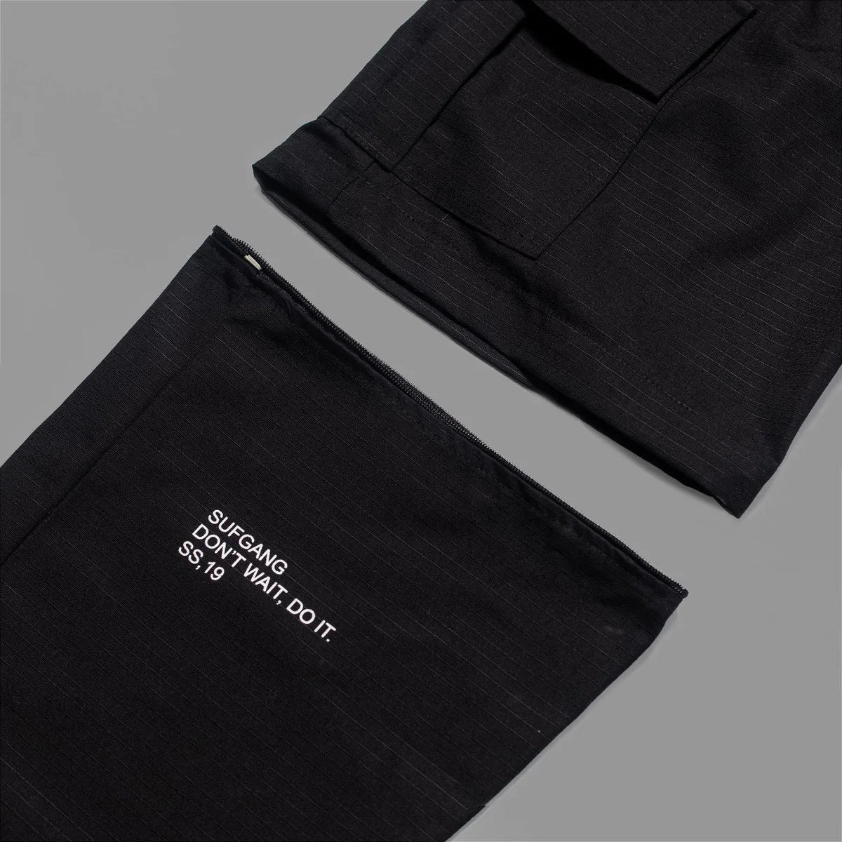 Calça Cargo Convertible Preta