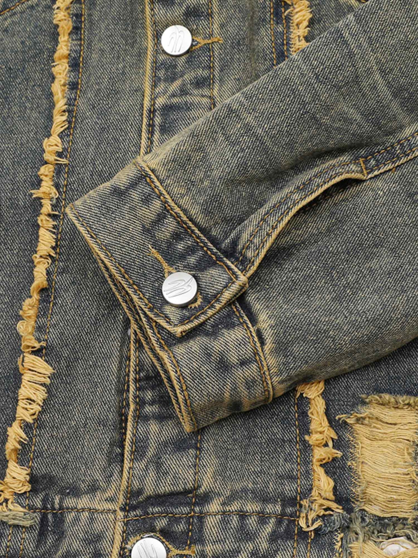 JAQUETA RAW EDGE DENIM
