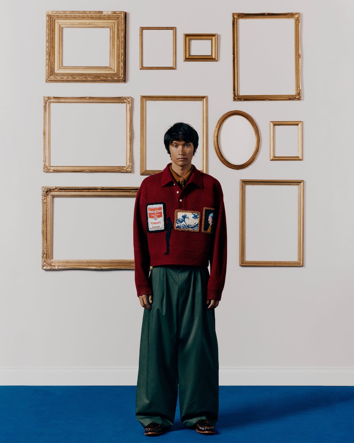SUÉTER GALLERY KNIT BURGUNDY