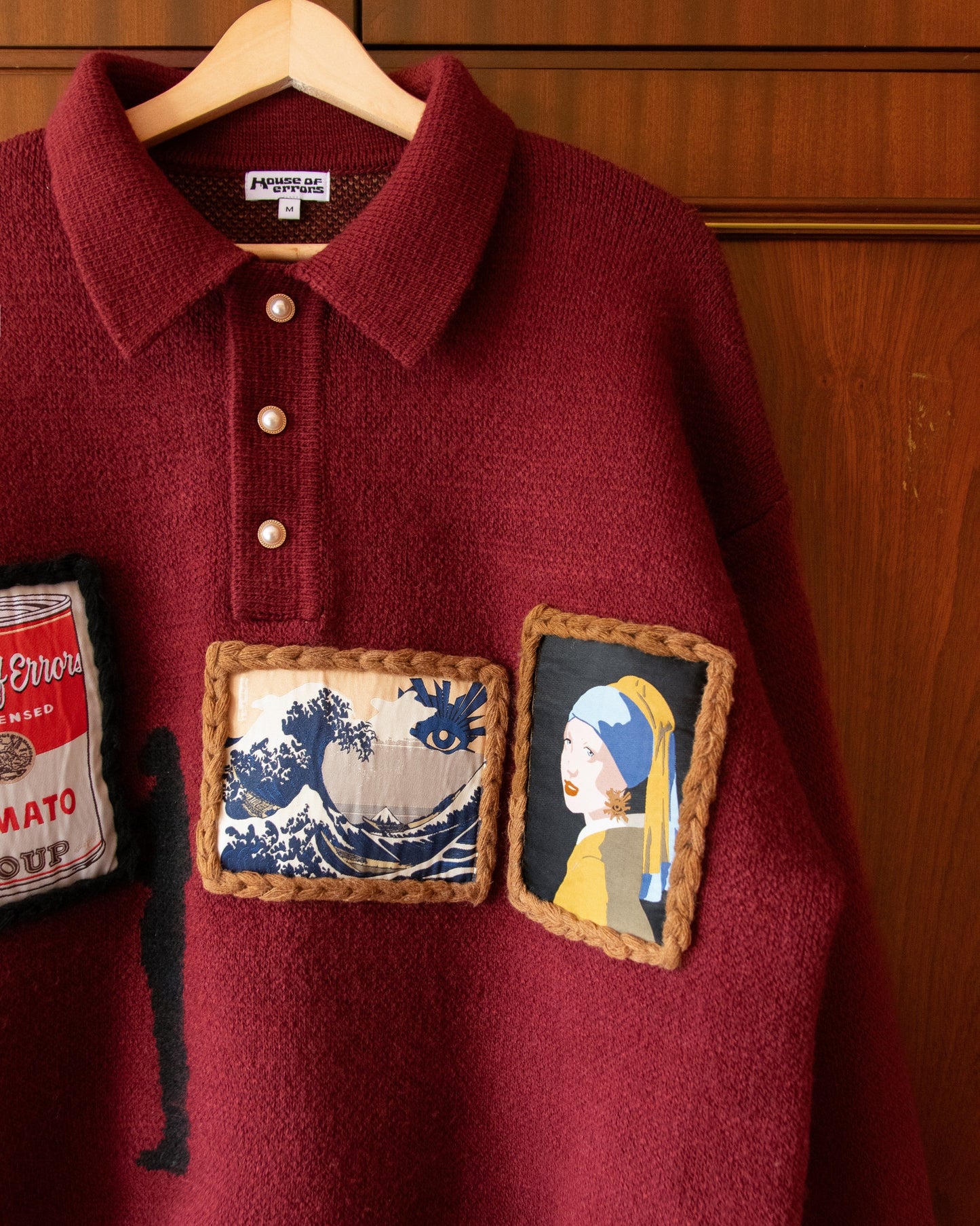 SUÉTER GALLERY KNIT BURGUNDY