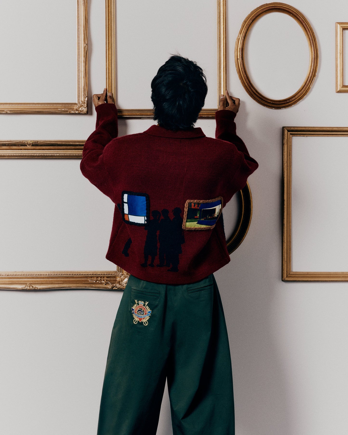 SUÉTER GALLERY KNIT BURGUNDY