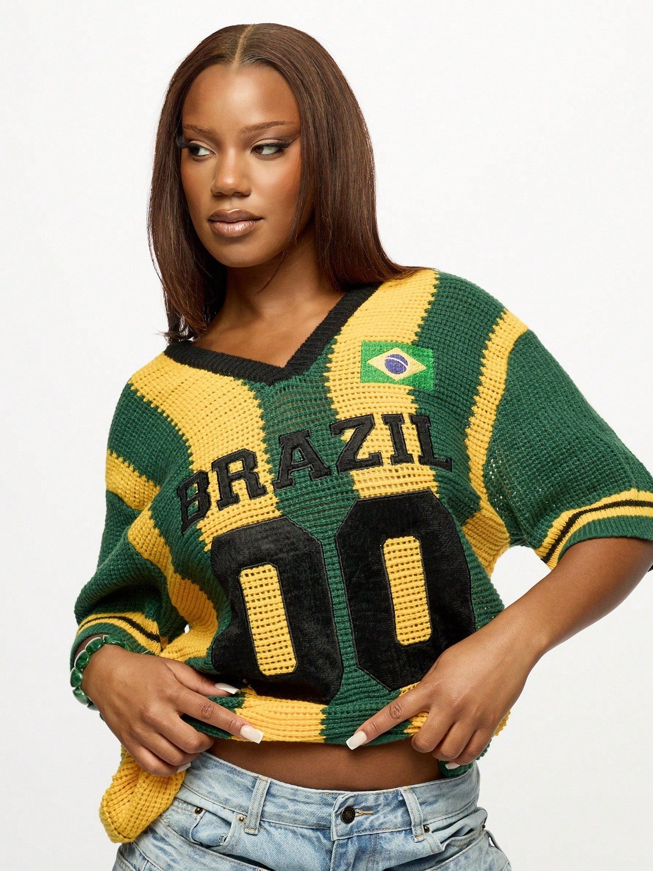 CAMISA BRASIL CROCHET KNIT