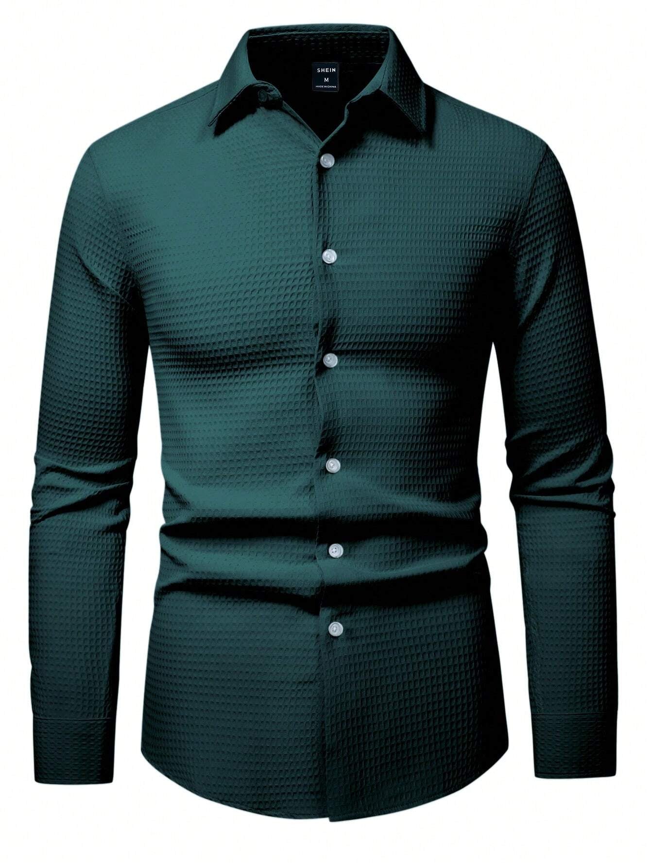 Camisa clássica social elegance manga comprida