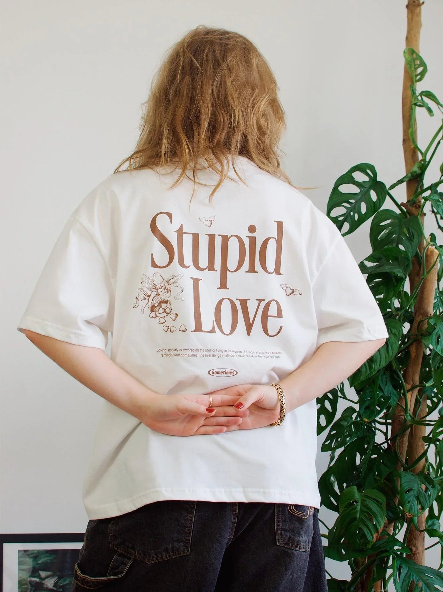 T-SHIRT BOXY STUPID LOVE