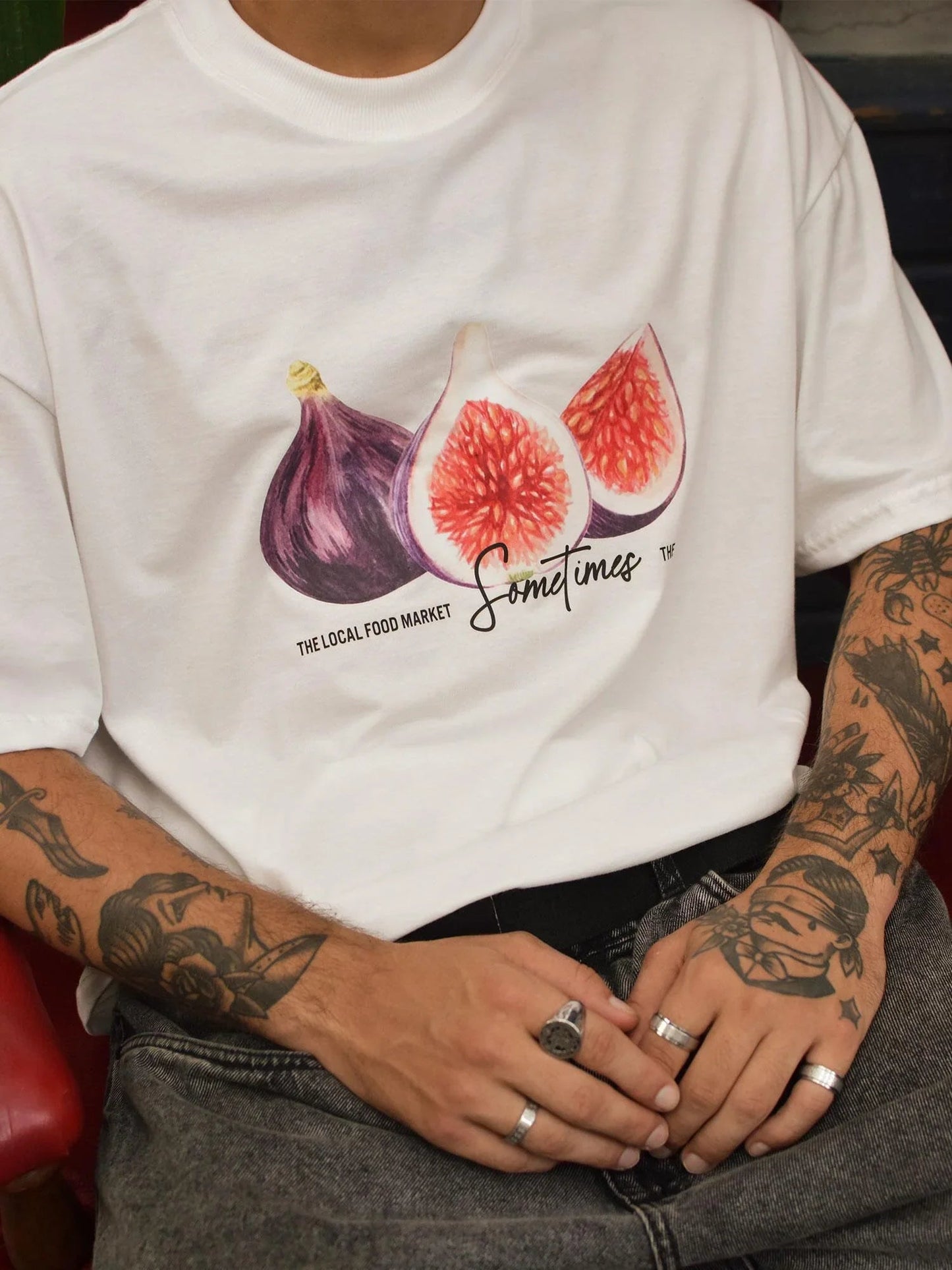 T-SHIRT BOXY DARK FIG