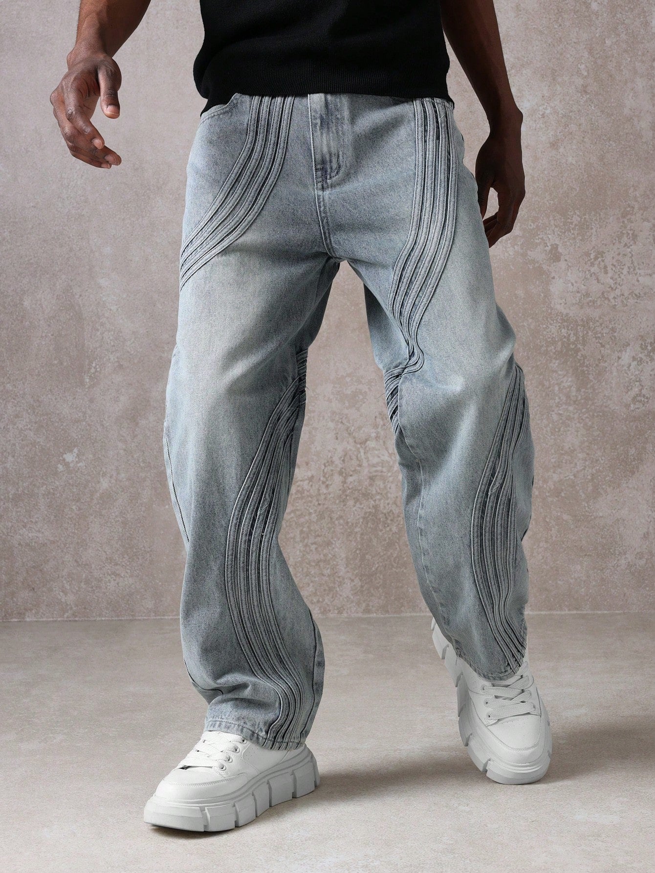 CALÇA WAVE DISTRESSED DENIM