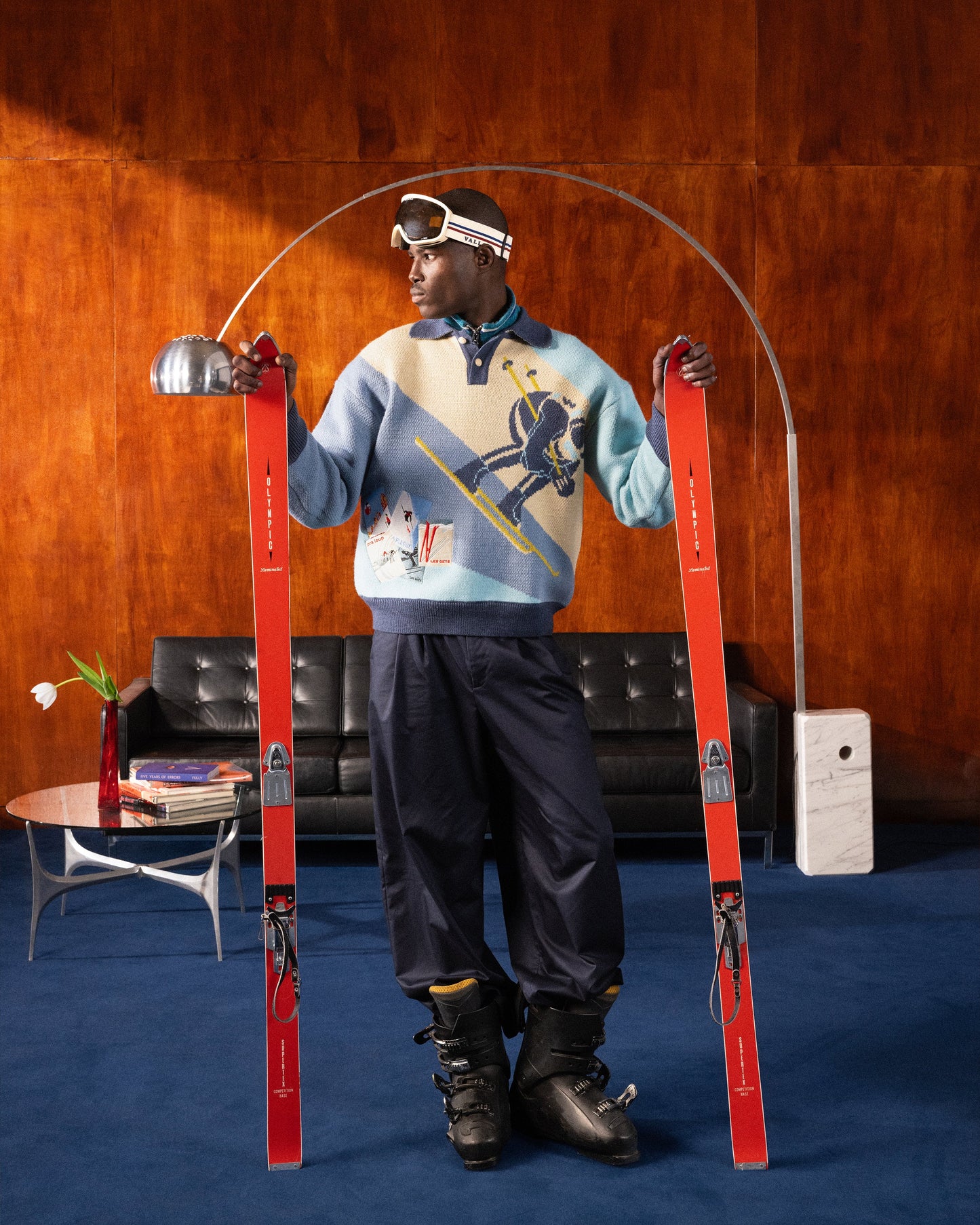 SUÉTER KNIT SKI EMBROIDERED