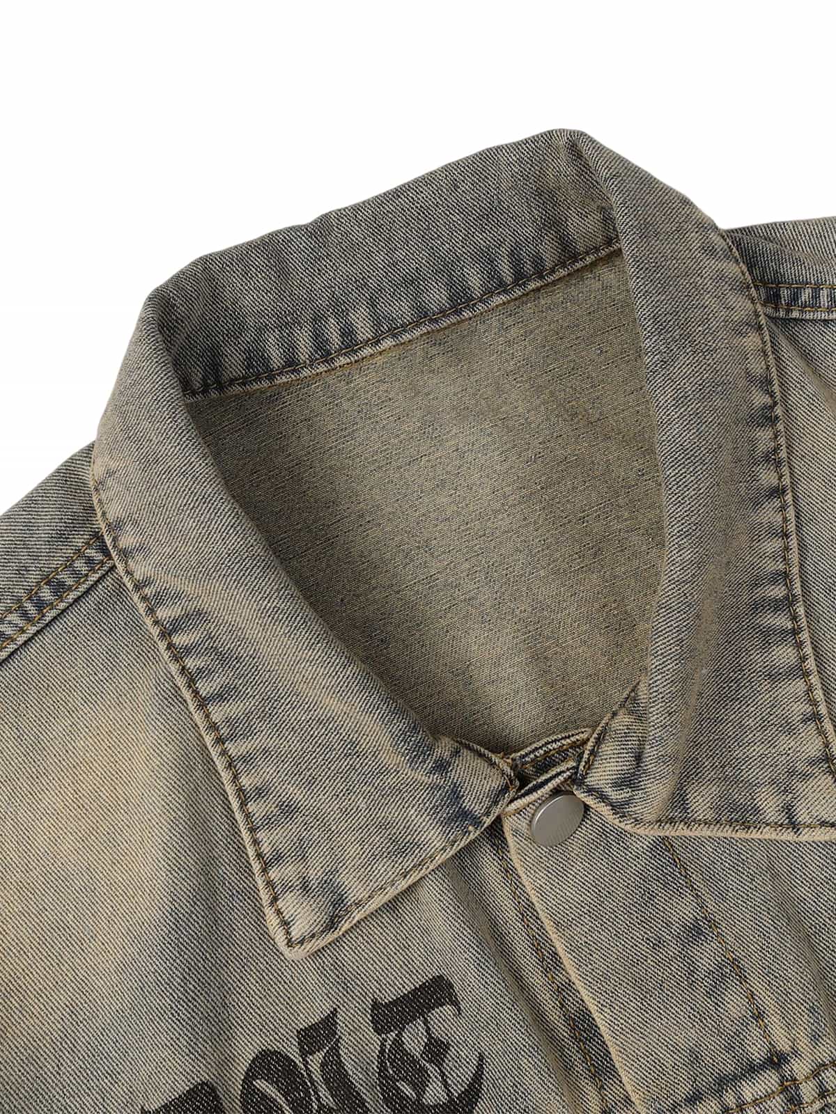 JAQUETA VINTAGE WASHED LETTER