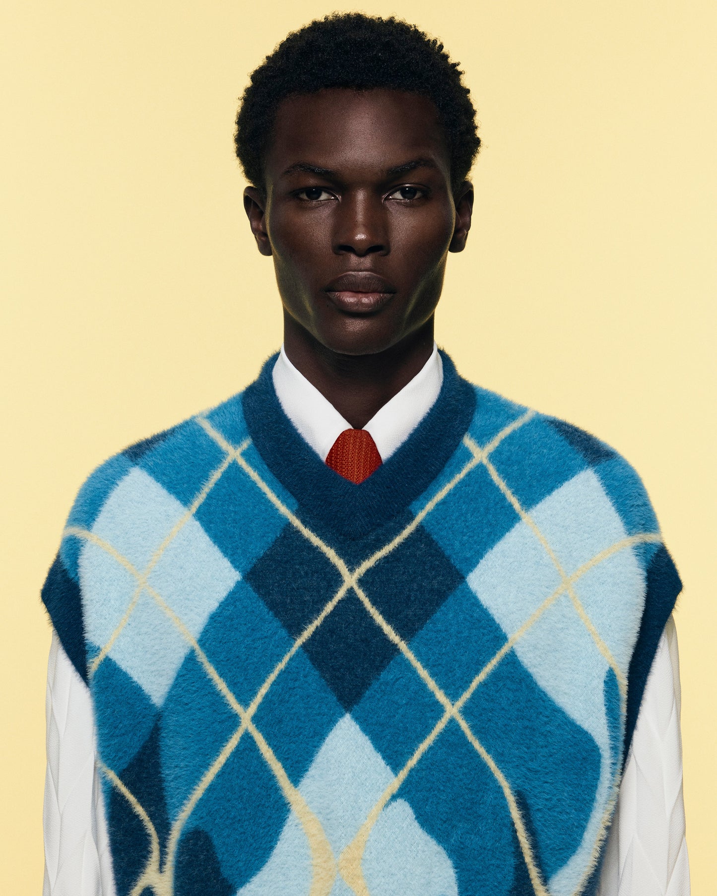 SUÉTER VEST SHAGGY KNIT