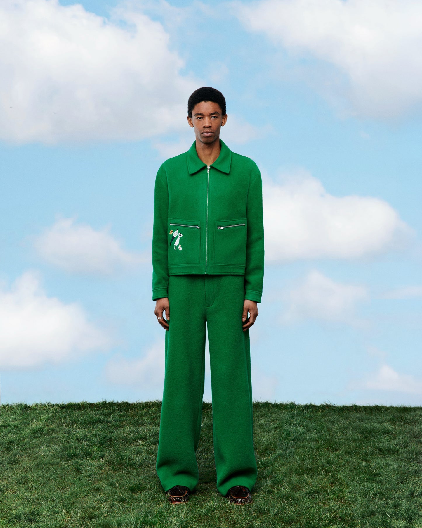 WOOL FIELD TROUSERS