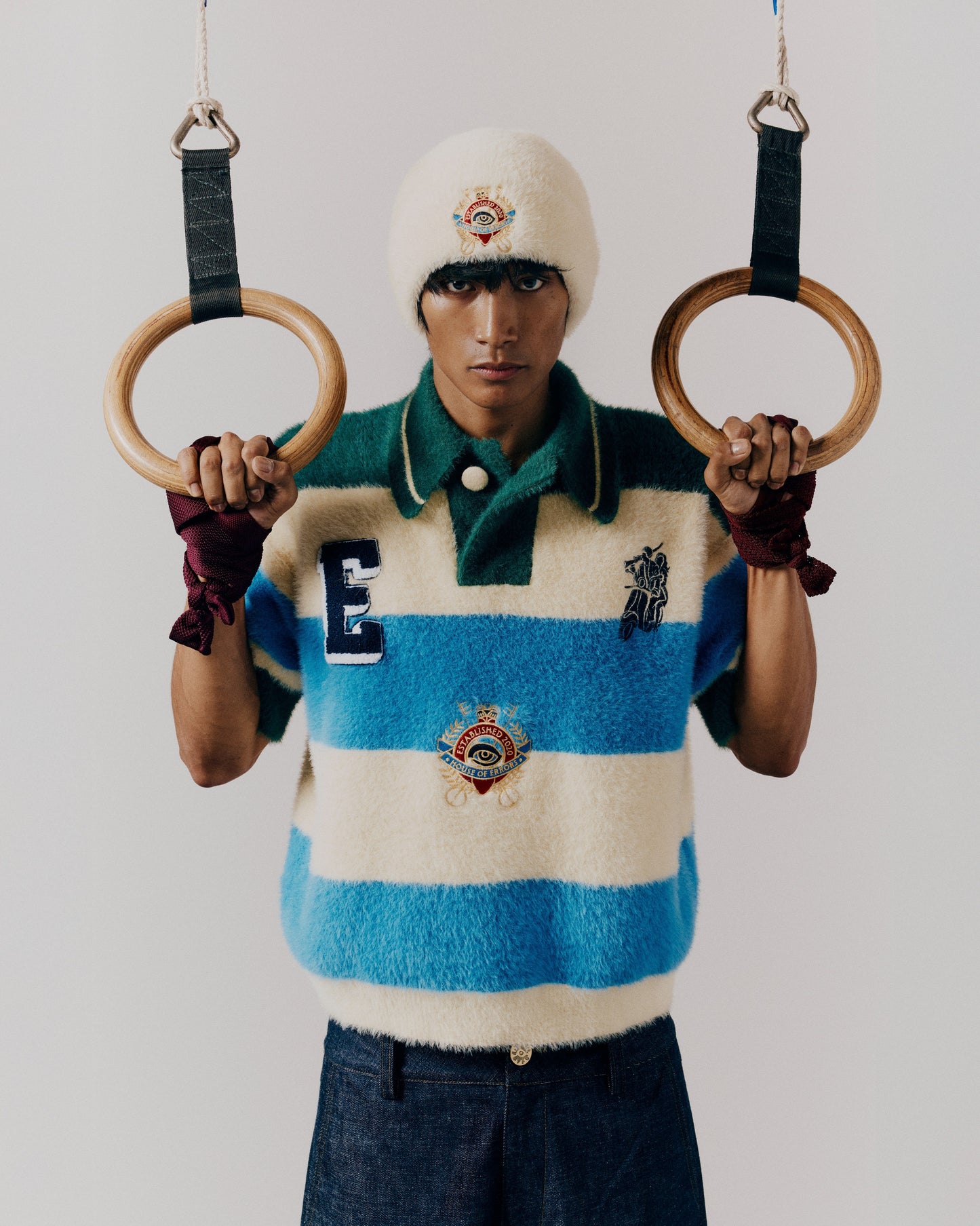 POLO SHAGGY KNIT STRIPE
