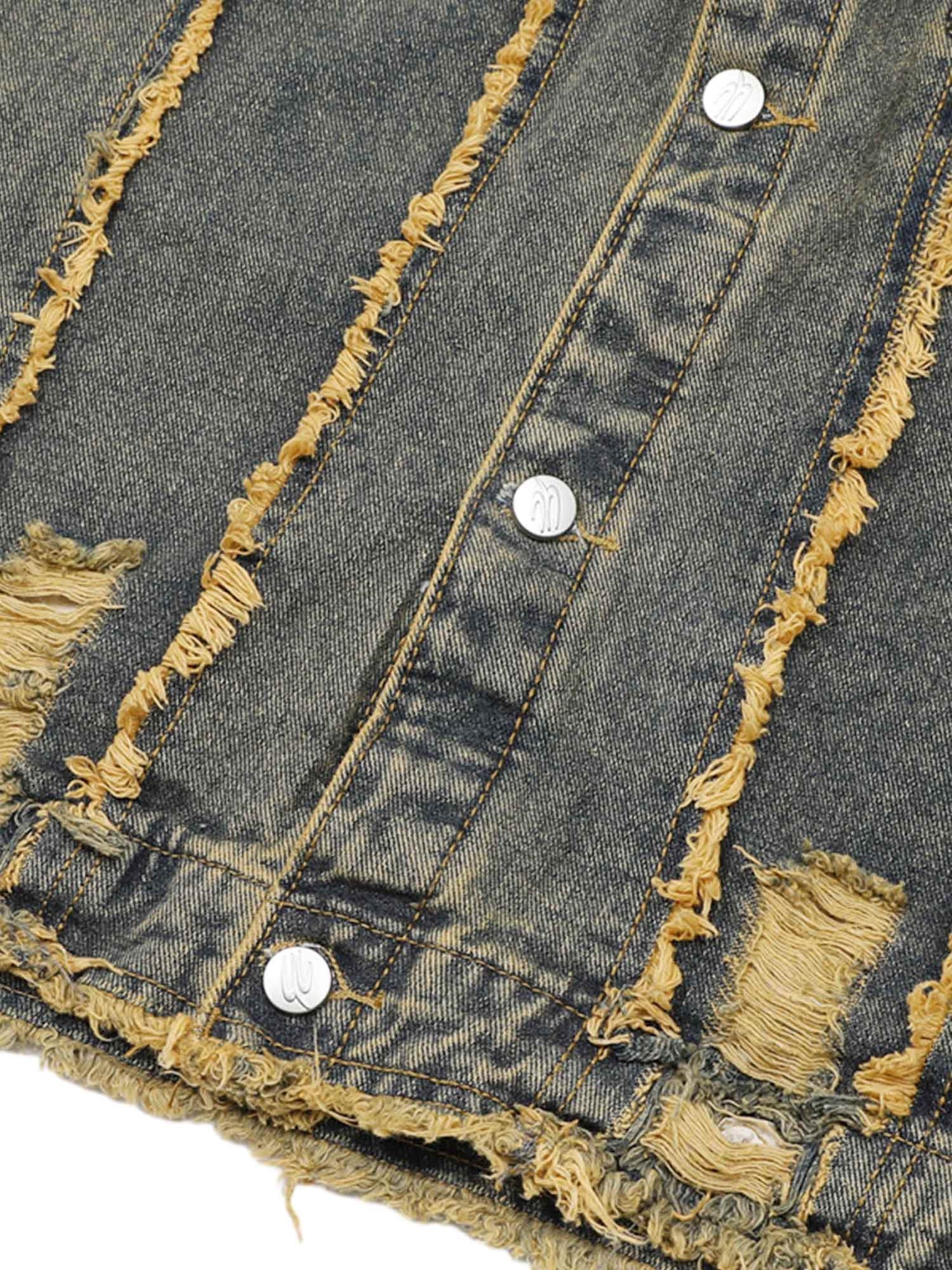 JAQUETA RAW EDGE DENIM