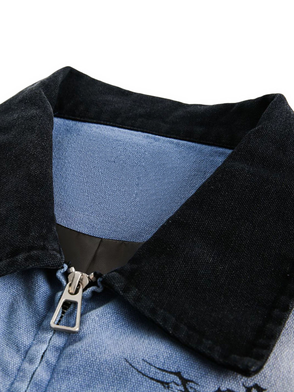 JAQUETA DENIM RIPPED WASHED