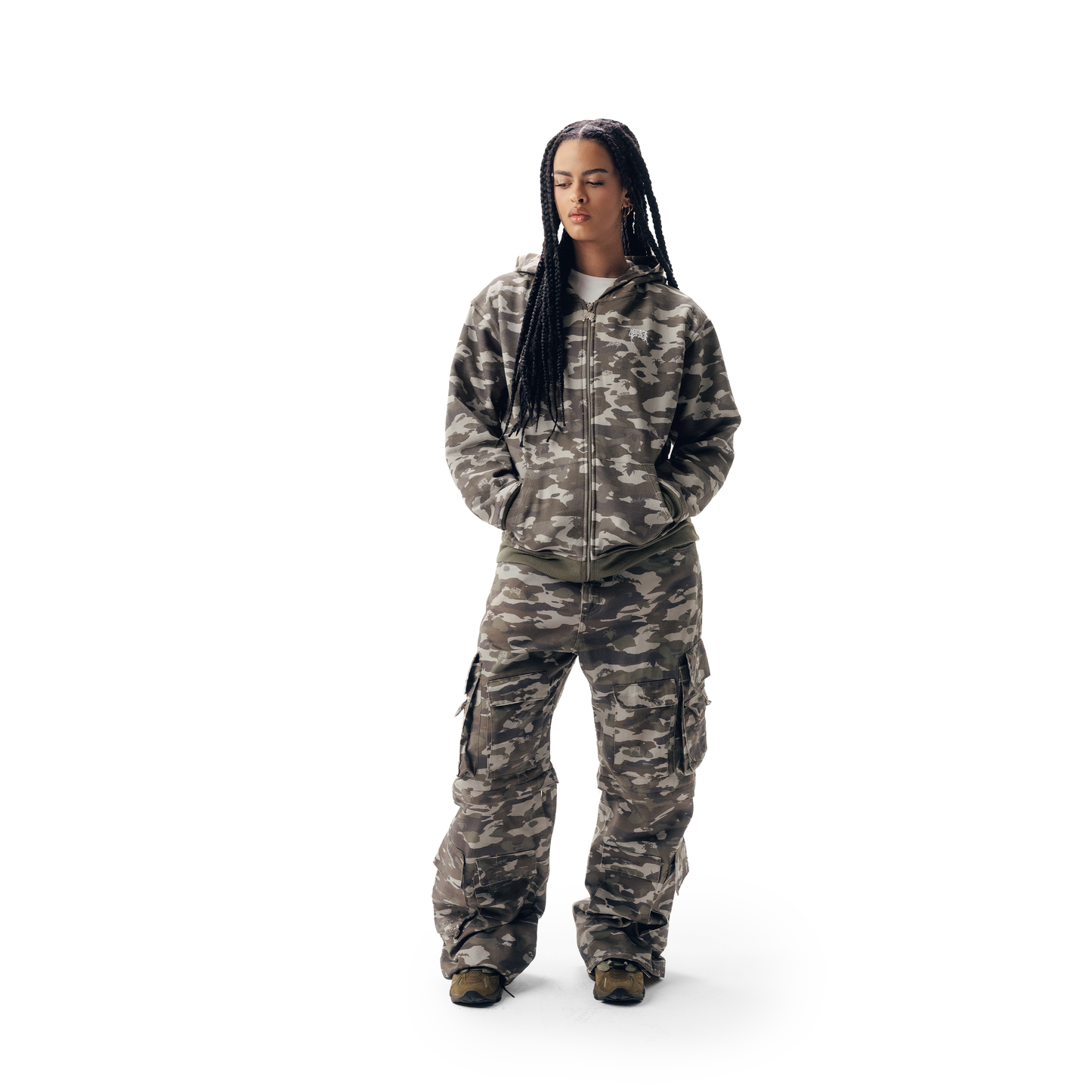 HOODIE CAMO ZIP 4SUF