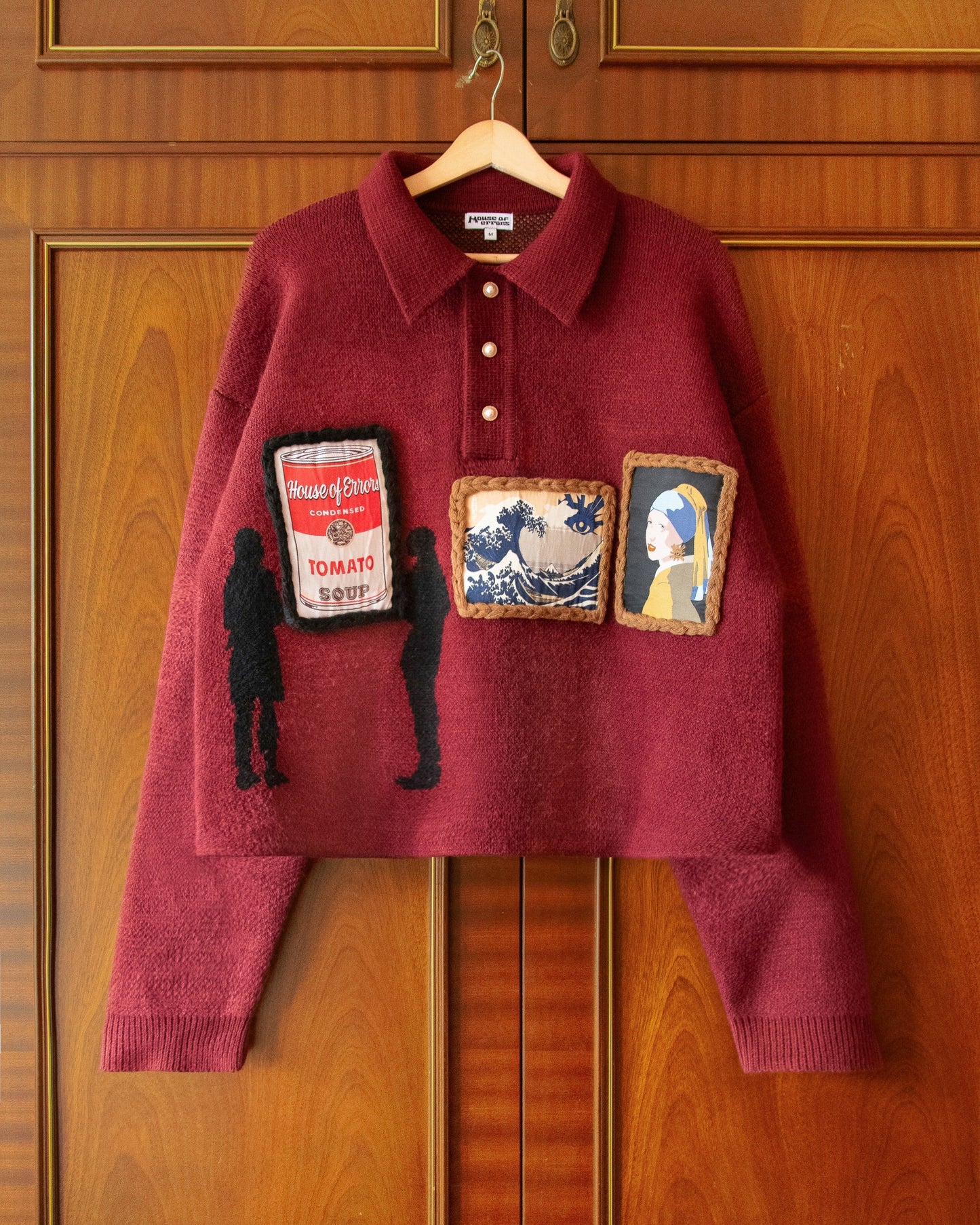 SUÉTER GALLERY KNIT BURGUNDY