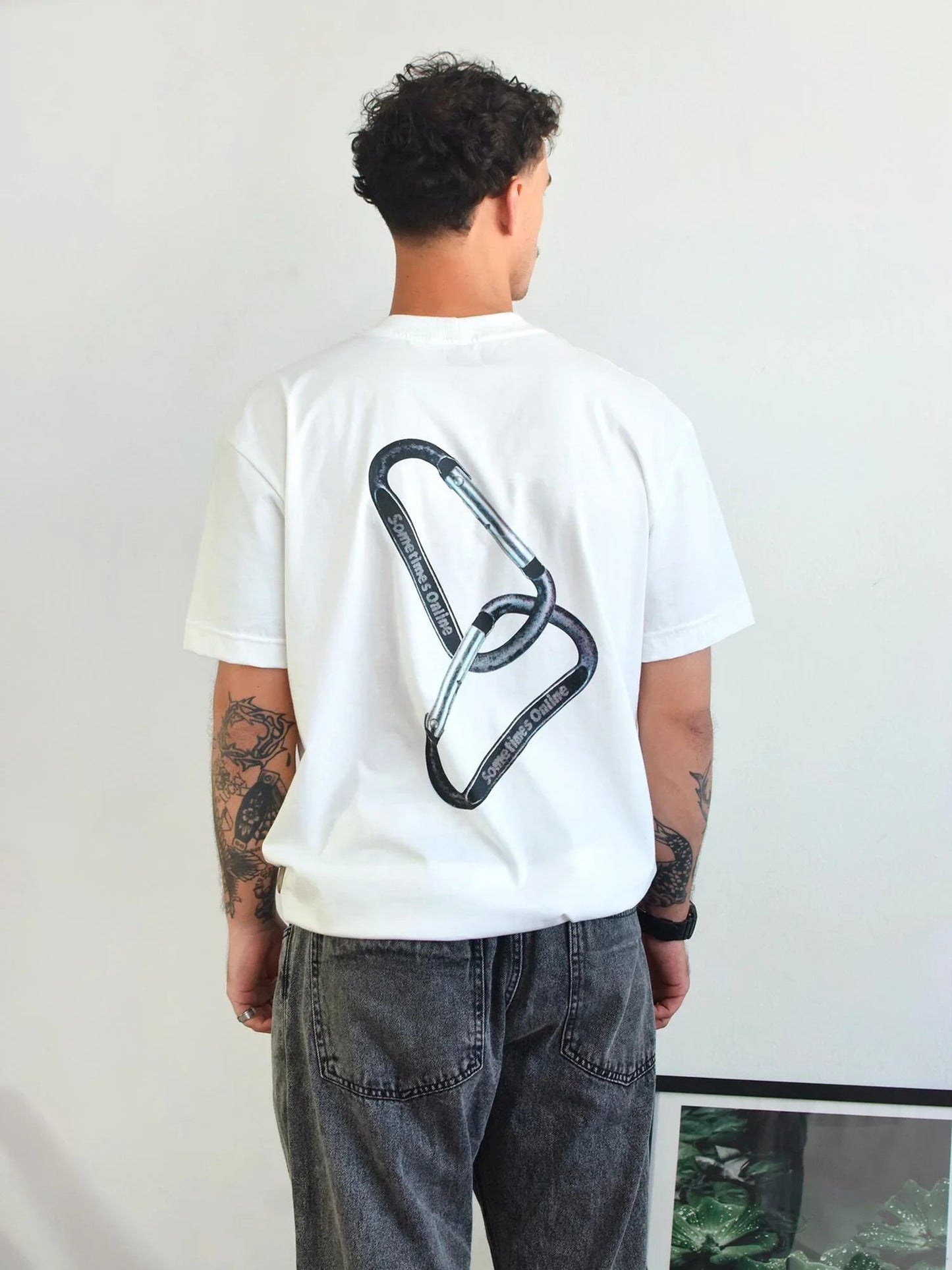 T-SHIRT CARABINER WHITE