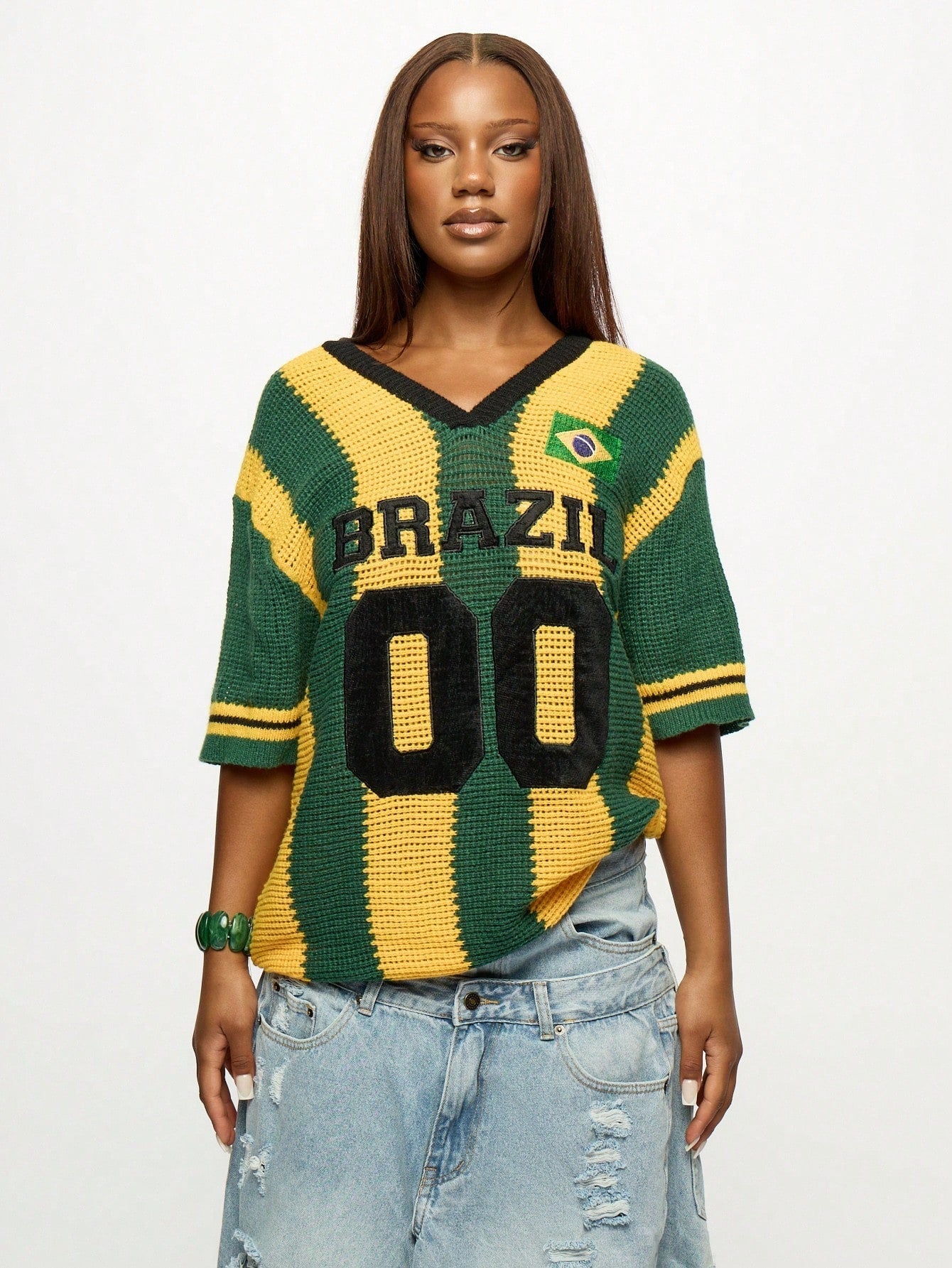 CAMISA BRASIL CROCHET KNIT