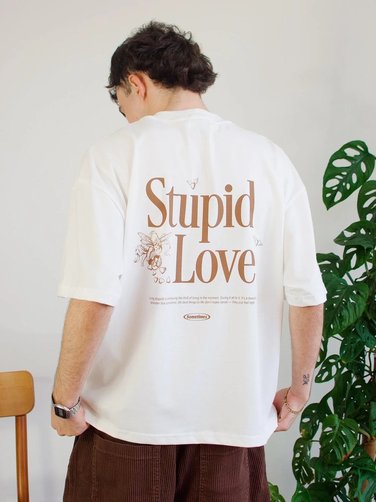 T-SHIRT BOXY STUPID LOVE
