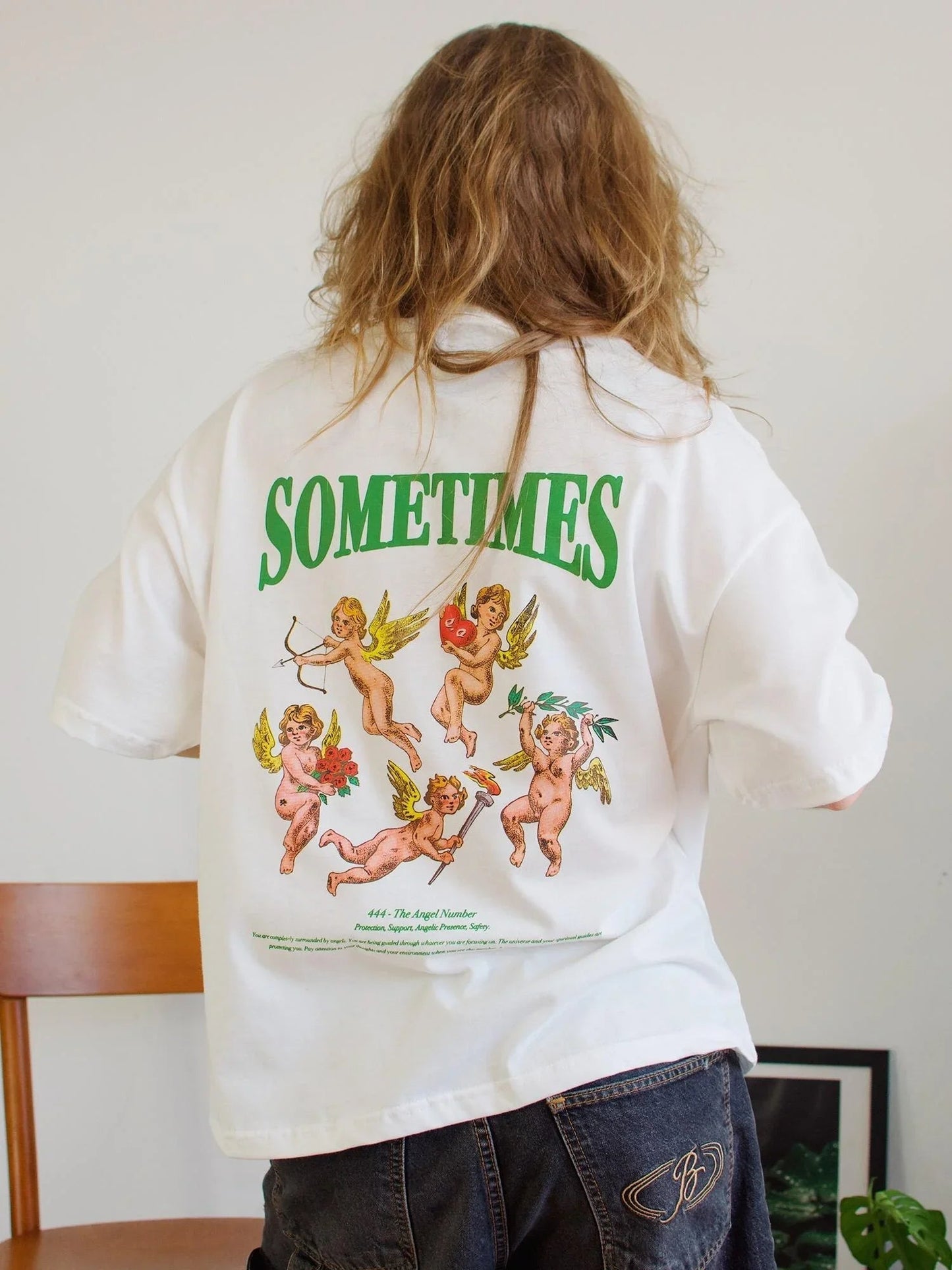 CAMISETA BOXY ANGEL NUMBER