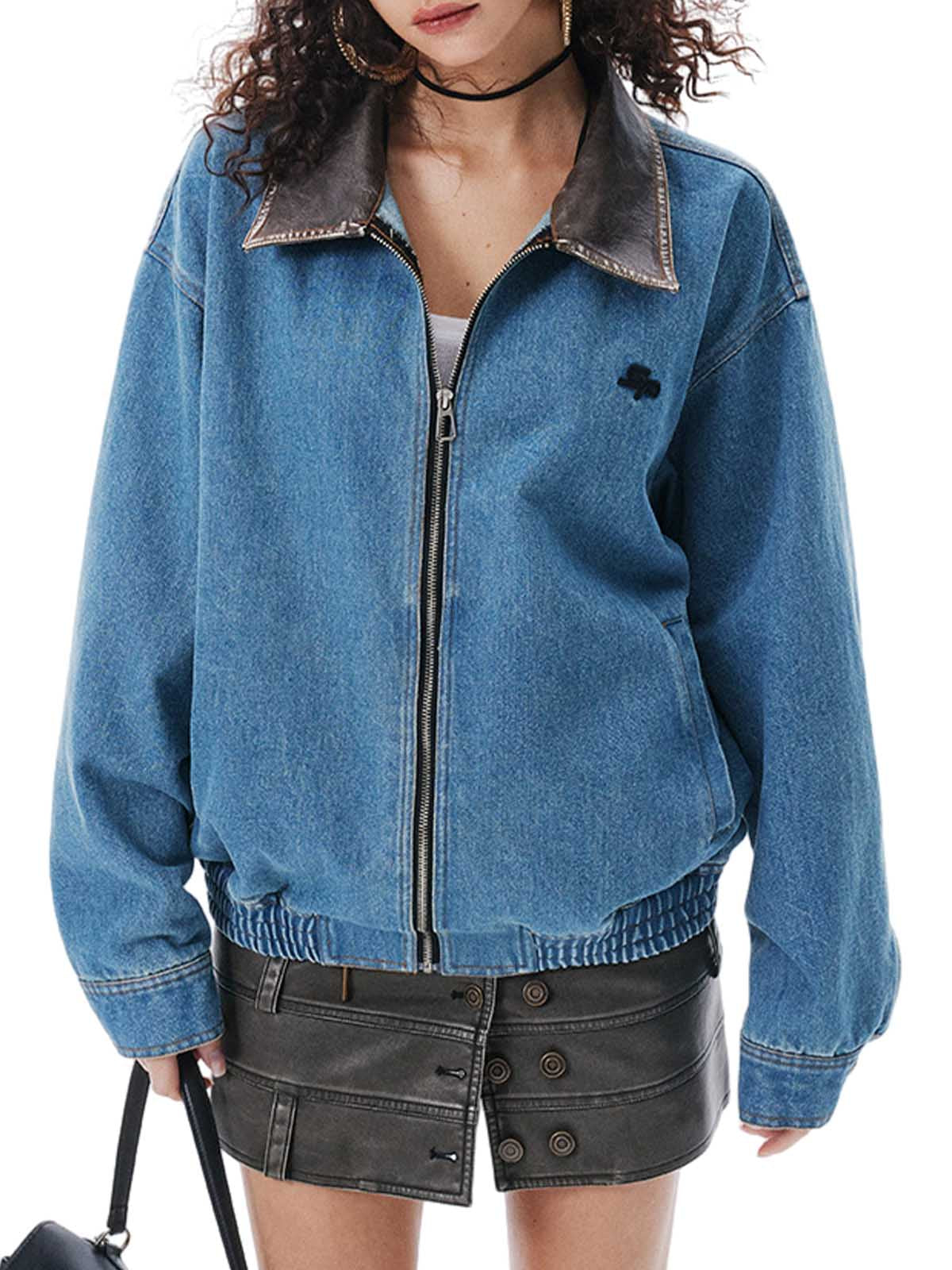 JAQUETA HEAVY WASHED DENIM