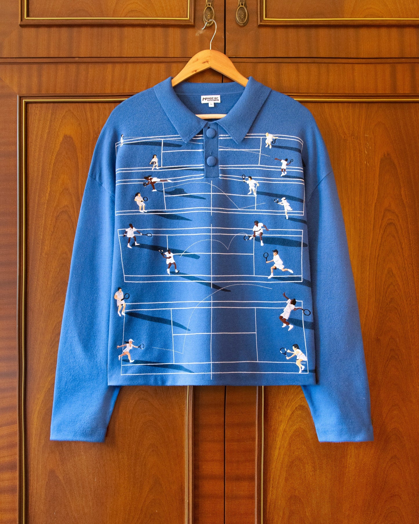 SUÉTER TENNIS FINE KNIT - ASPHALT