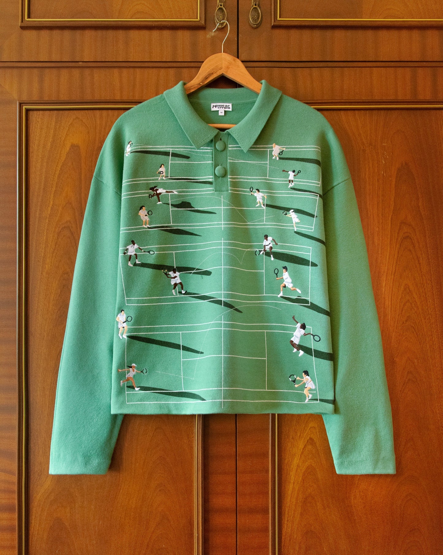 SUÉTER TENNIS FINE KNIT - GRASS