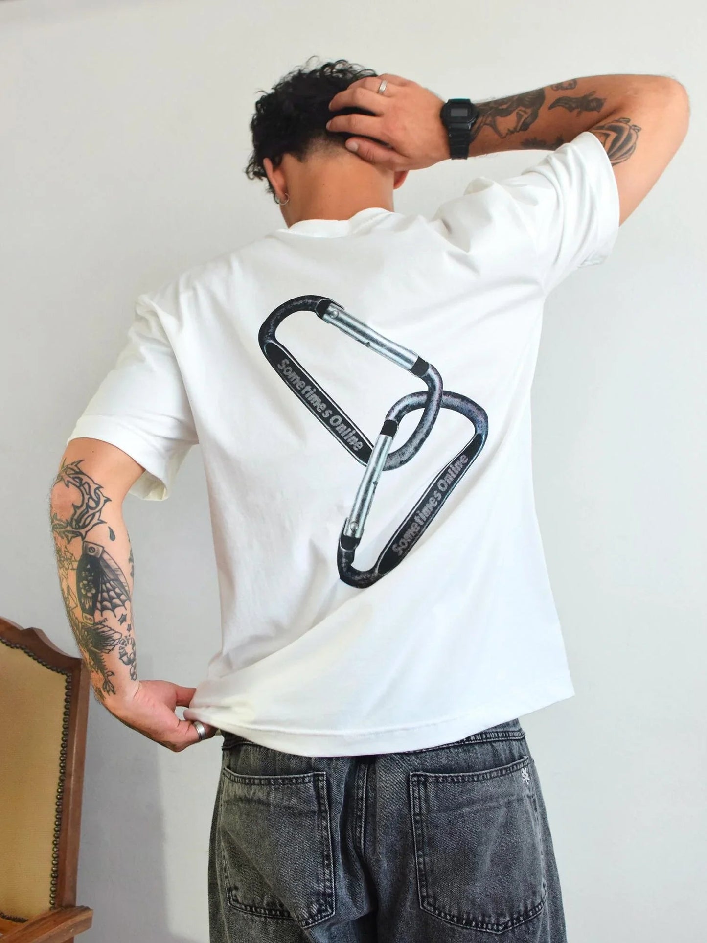 T-SHIRT CARABINER WHITE