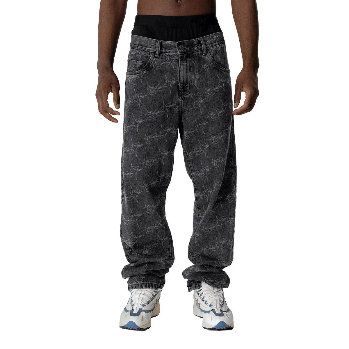 PANTS MONOGRAM SUFSTAR JEANS BLACK