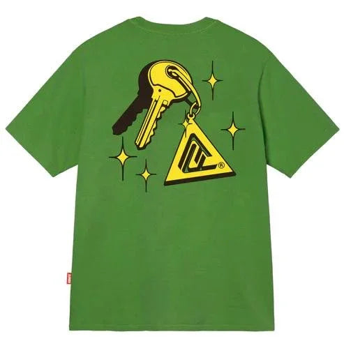 T-SHIRT KEY SYMBOL DARK GREEN