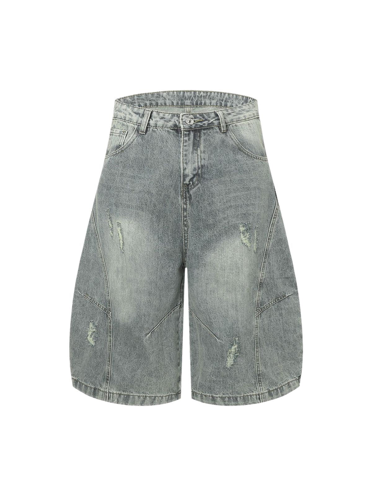 Shorts Ripped Deconstructed Split Barrel