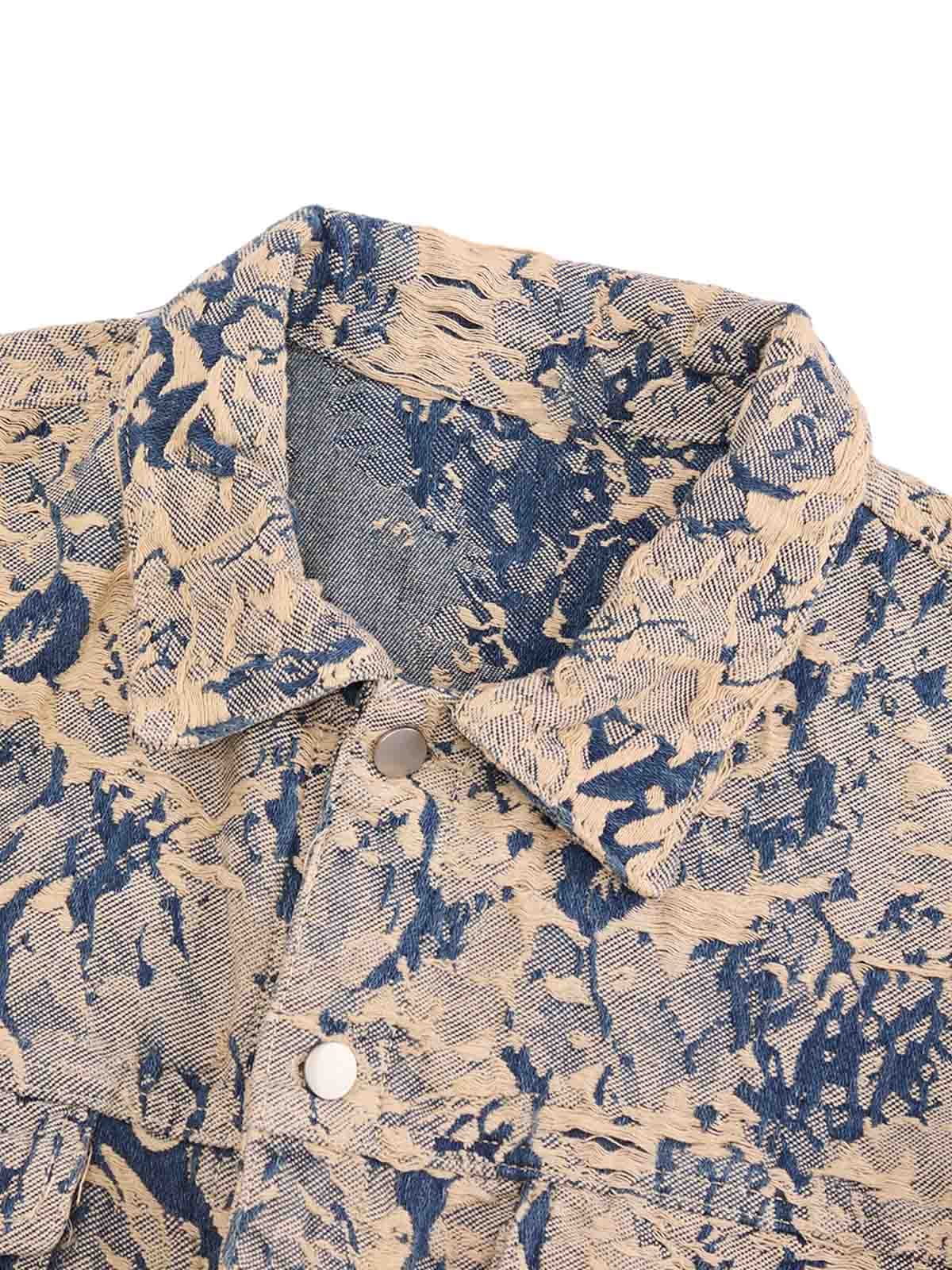 JAQUETA DISTRESSED JACQUARD