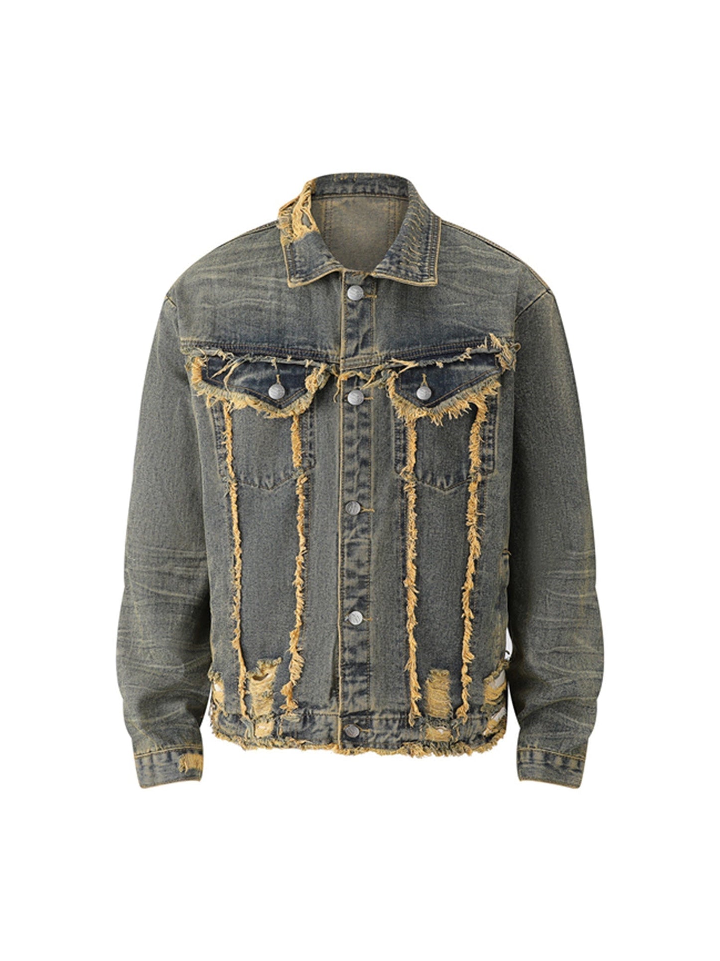 JAQUETA RAW EDGE DENIM
