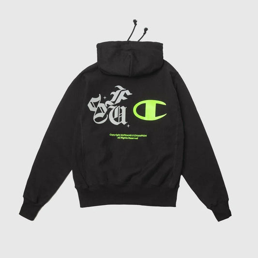 HOODIE STARS 3M REVERSE BLACK