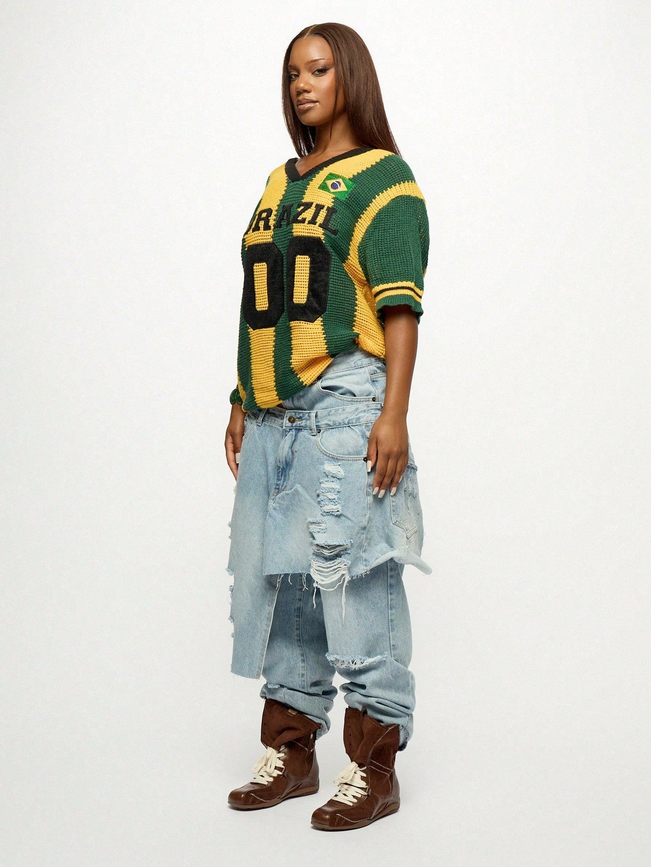 CAMISA BRASIL CROCHET KNIT