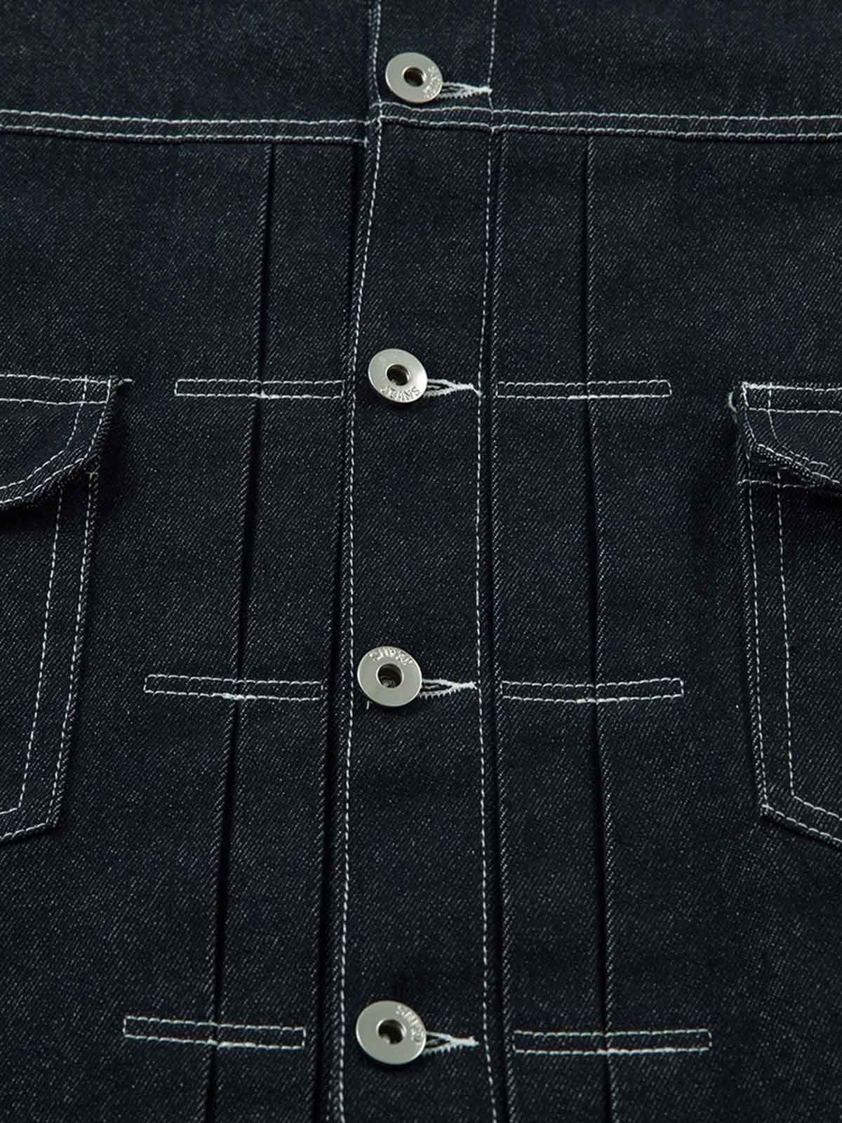 Jaqueta Retro Color Denim Jacket
