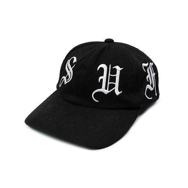 BONÉ 6 PANEL EMBROIDERED BLACK
