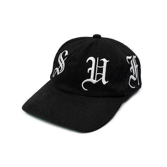 BONÉ 6 PANEL EMBROIDERED BLACK