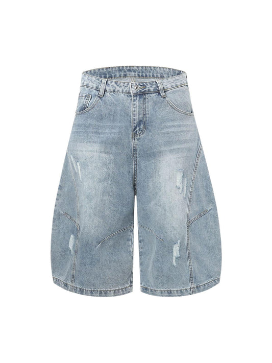 Shorts Ripped Deconstructed Split Barrel
