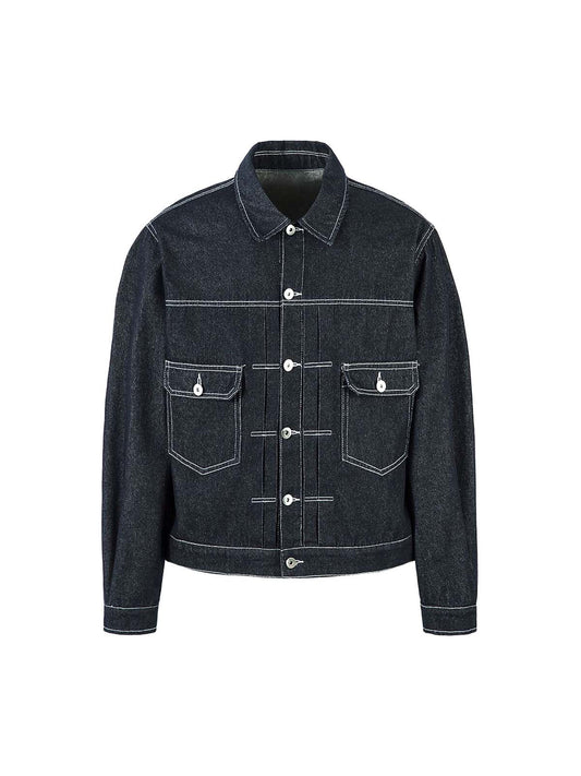Jaqueta Retro Color Denim Jacket