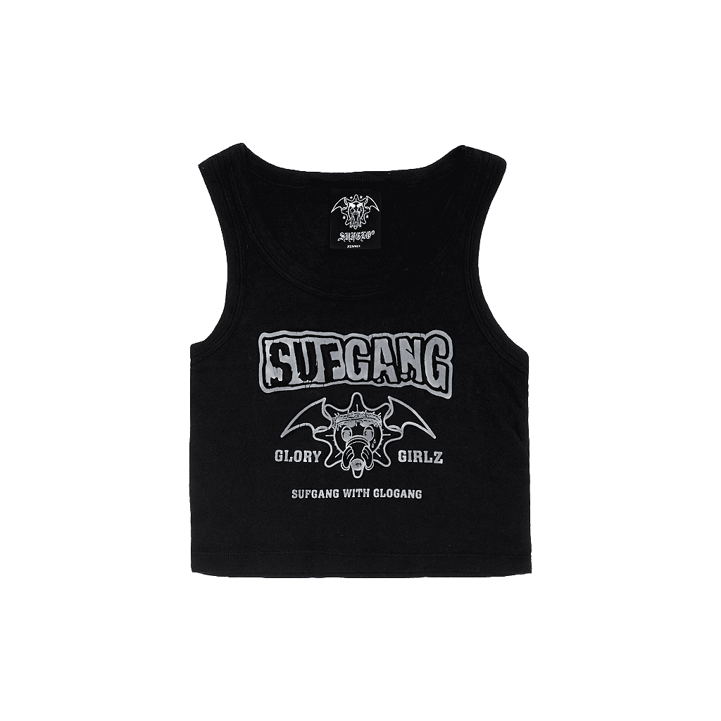 CROP TANK SUFGLO BLACK