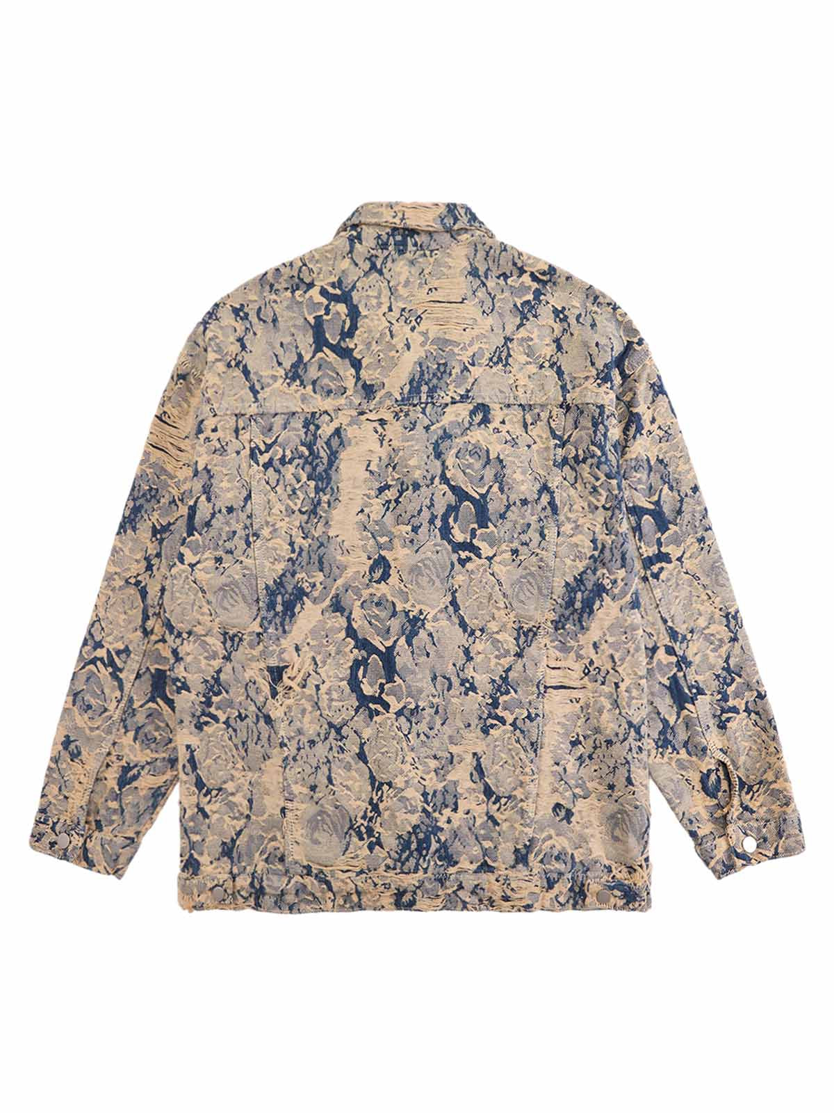 JAQUETA DISTRESSED JACQUARD