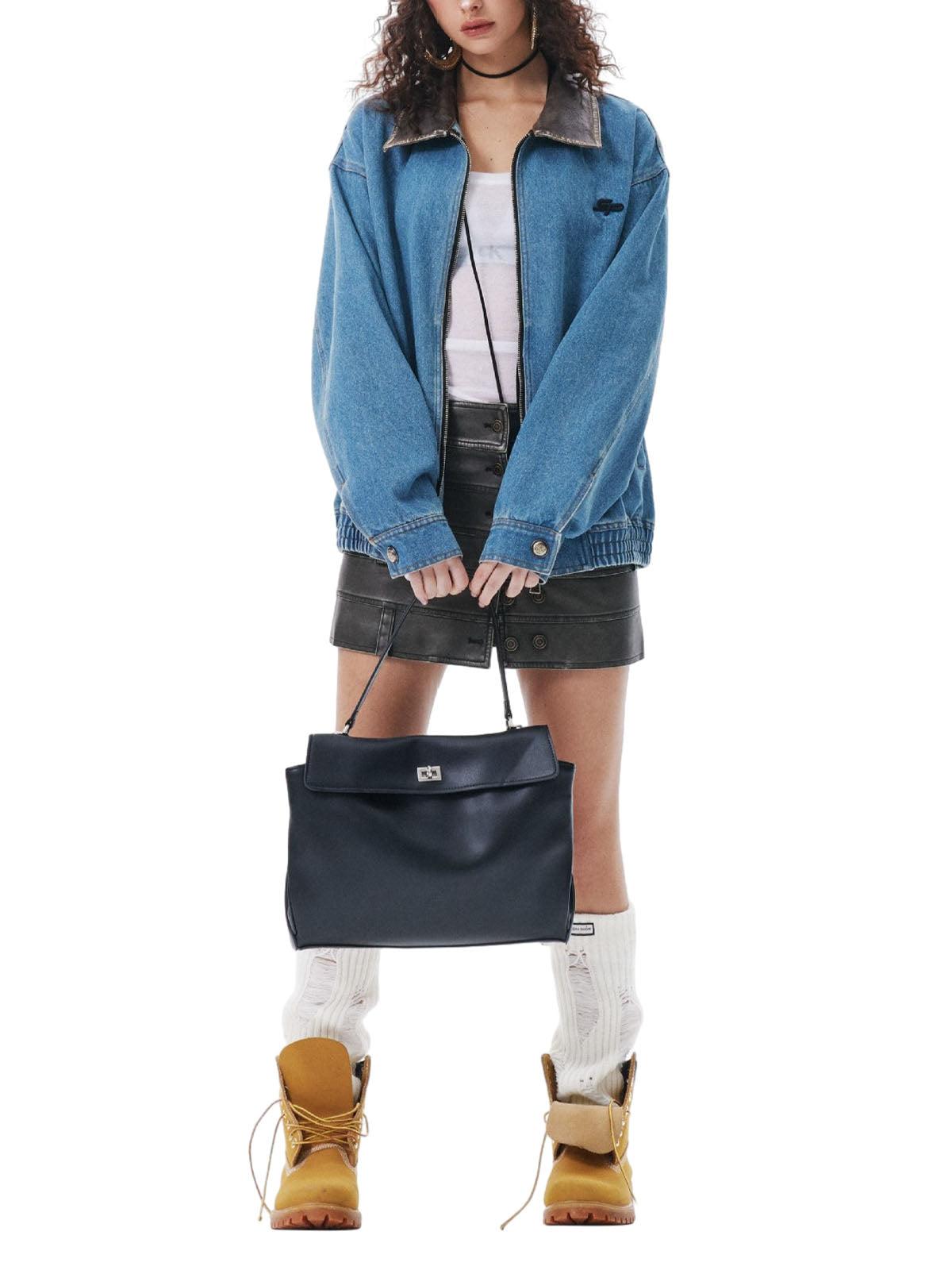 JAQUETA HEAVY WASHED DENIM