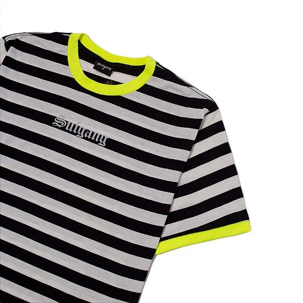 T-SHIRT STRIPED 3M BLACK/WHITE