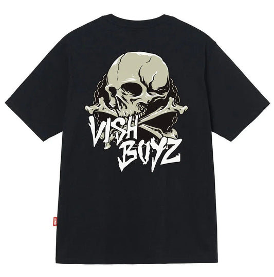 T-SHIRT VISHBOYZ SKULL BLACK