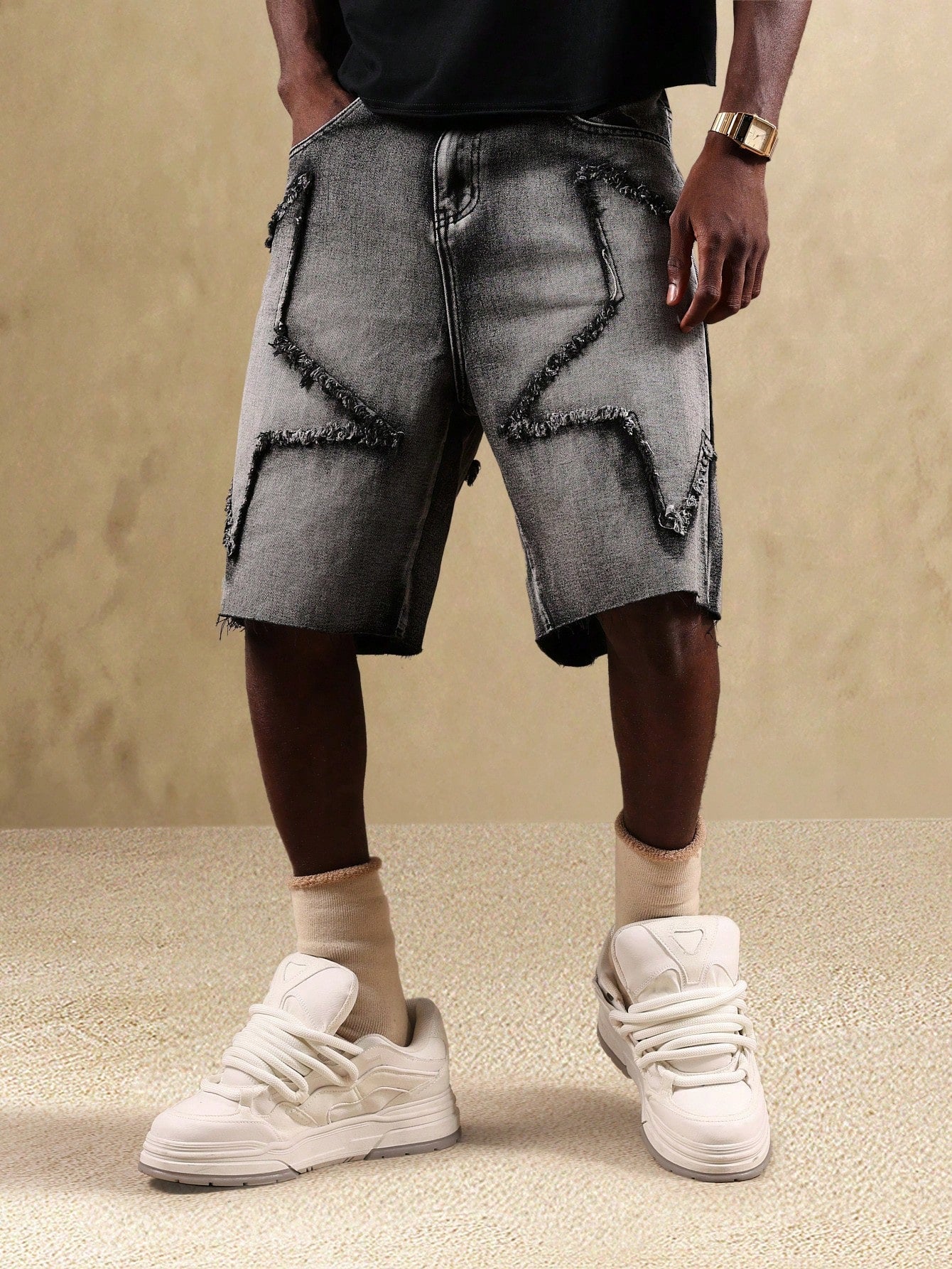 Shorts Cargo Denim Desgastados Star